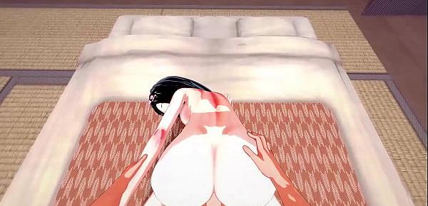  POV fucking Nezuko Kamado on the floor and cumming in her tight pussy - Demon Slayer Hentai